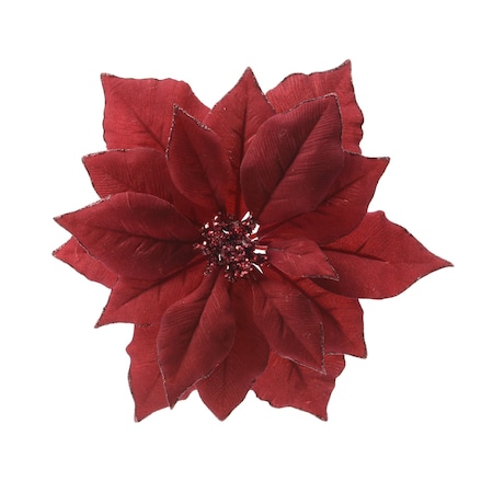 Decoris Decoris Red Poinsettia 2.76 in. 629332